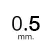 หนา 0.5mm