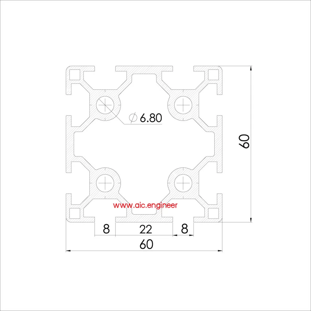 aluminium-profile-60x60-t-nut-2Slot