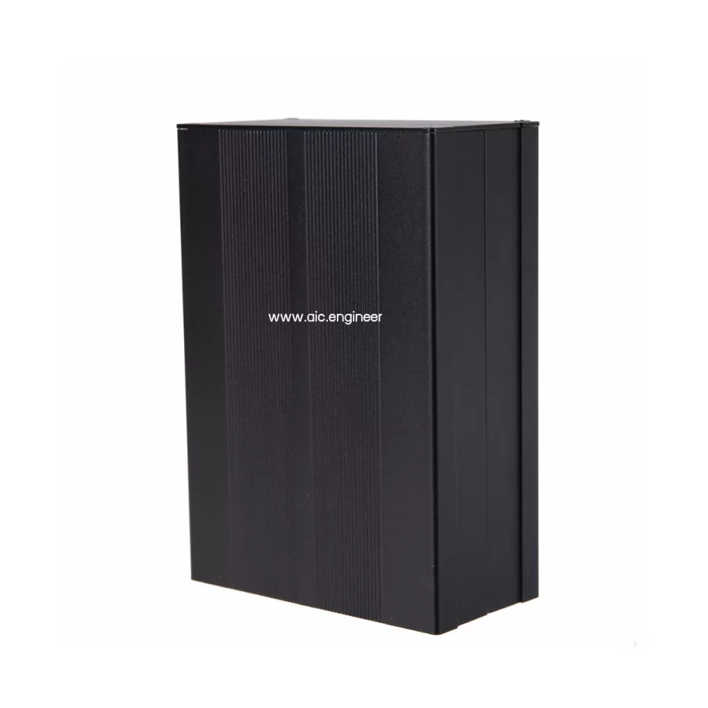 กล่องอลูมิเนียม 55x105x150mm สีดำ