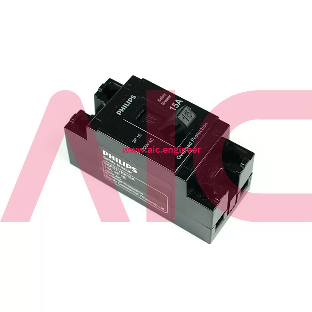 เซฟตี้เบรกเกอร์ฟิลลิป ตัดไฟลัดวงจร 2P 220V 15A