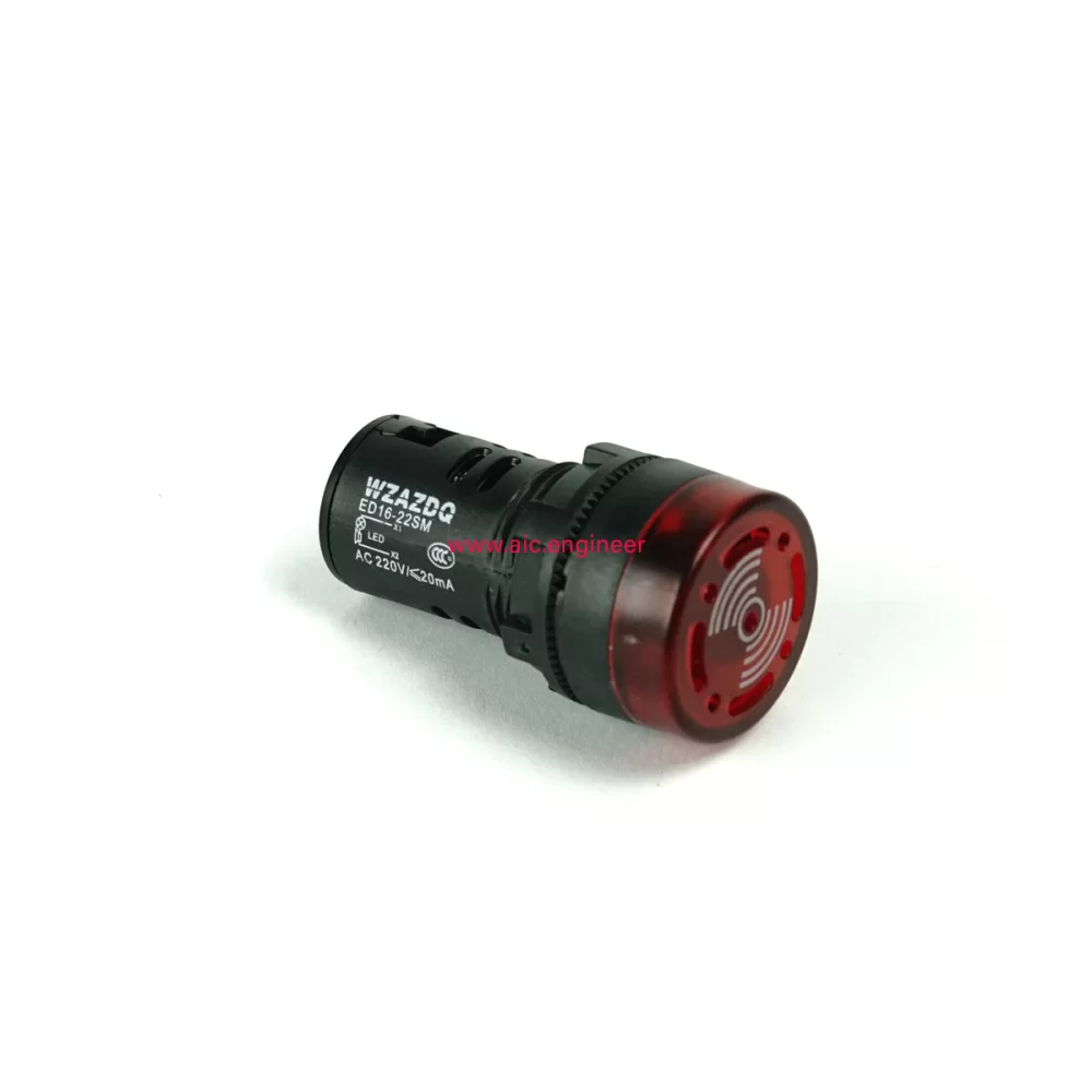 buzzer-220v-flash-light-red