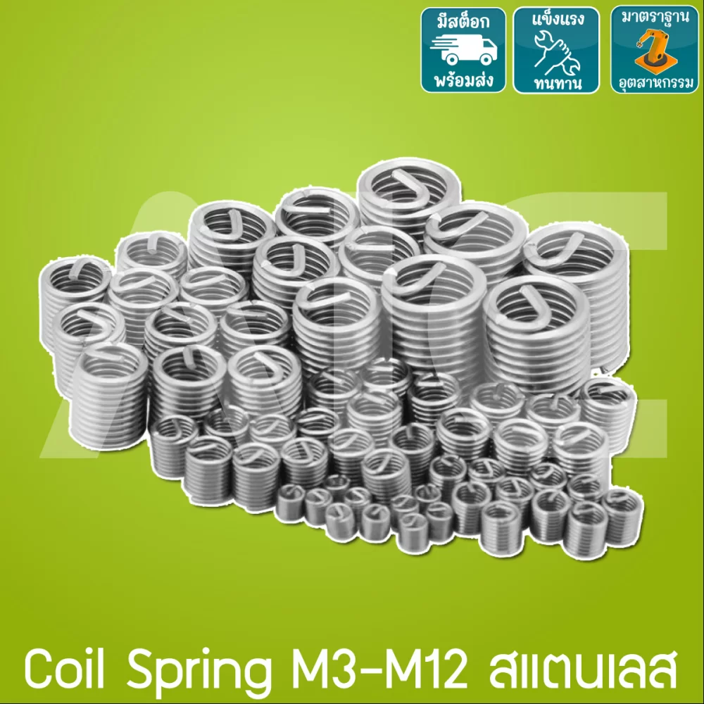 Coil Spring M3-M12 สแตนเลส