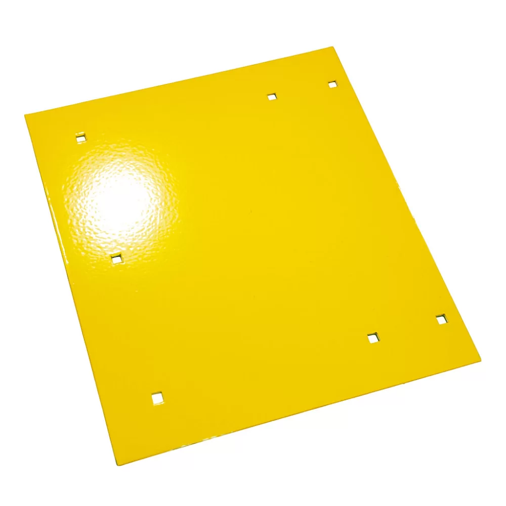 Door Plate ขนาด 175x200 มม. สีเหลือง