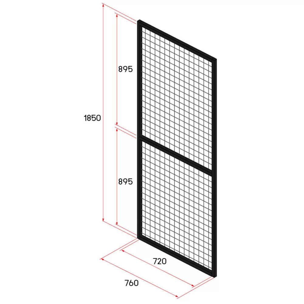 ประตูสวิงรั้วนิรภัย รุ่น Light Weight ขนาด 760x2000 มม.