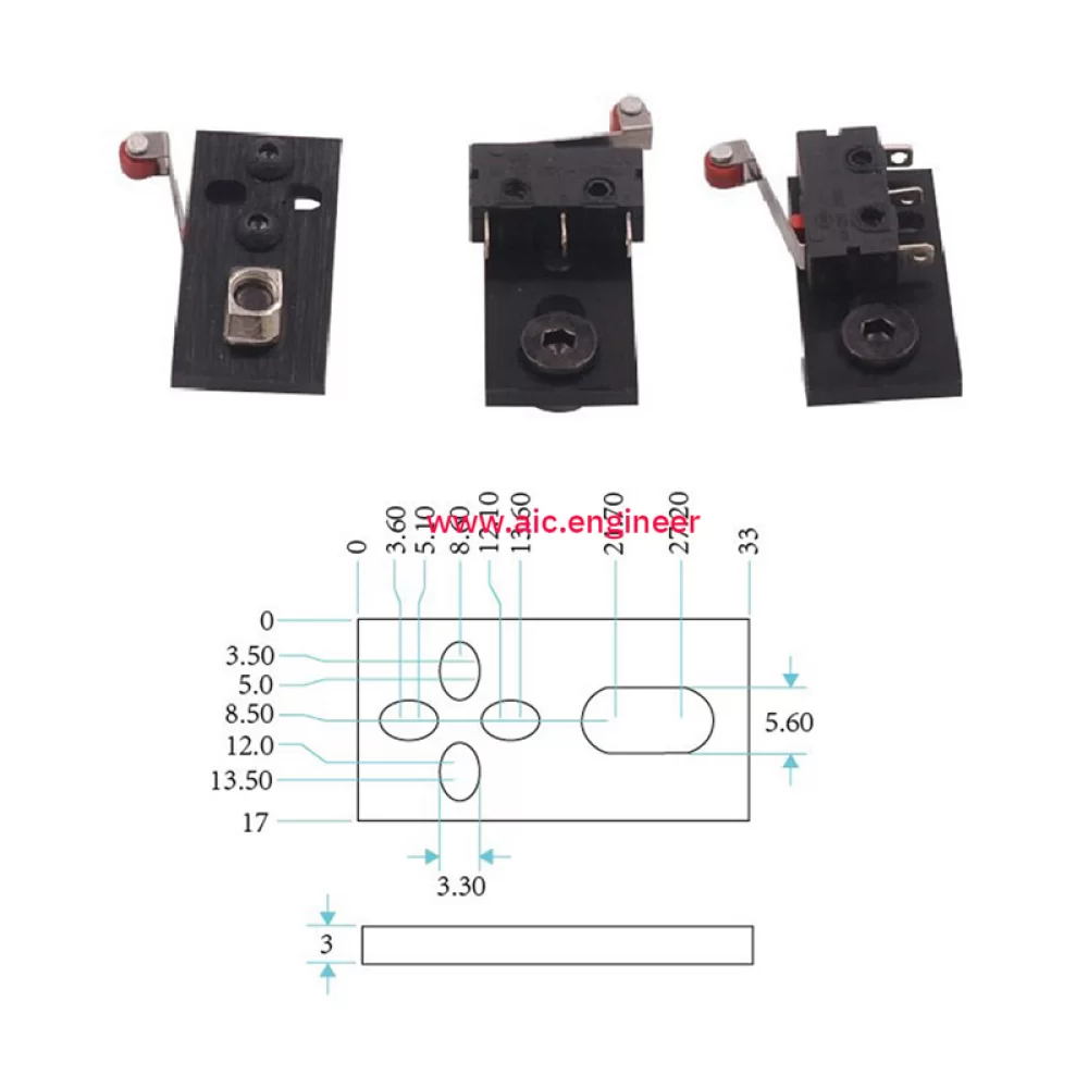 แผ่นยึด Limit Switch