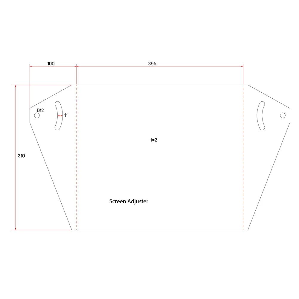 ฐานยึดตู้ควบคุมระบบไฟฟ้า ขนาด 310x356 มม.