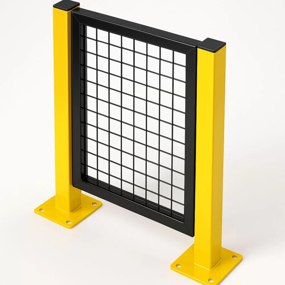 เสารั้วนิรภัยเหล็ก ขนาด 50x50 มม. ความสูง 0.5 เมตร