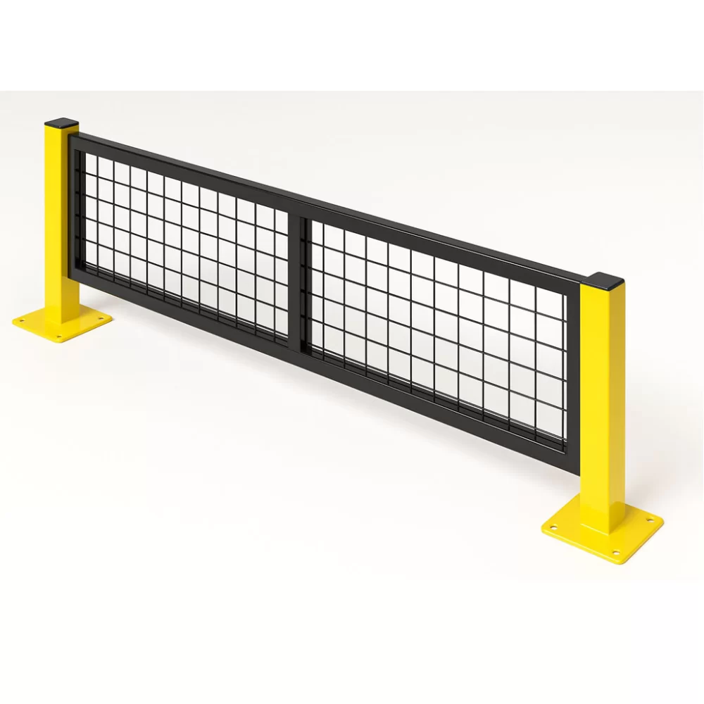 หน้าบานรั้วนิรภัยเหล็ก ขนาด 2x0.5 เมตร