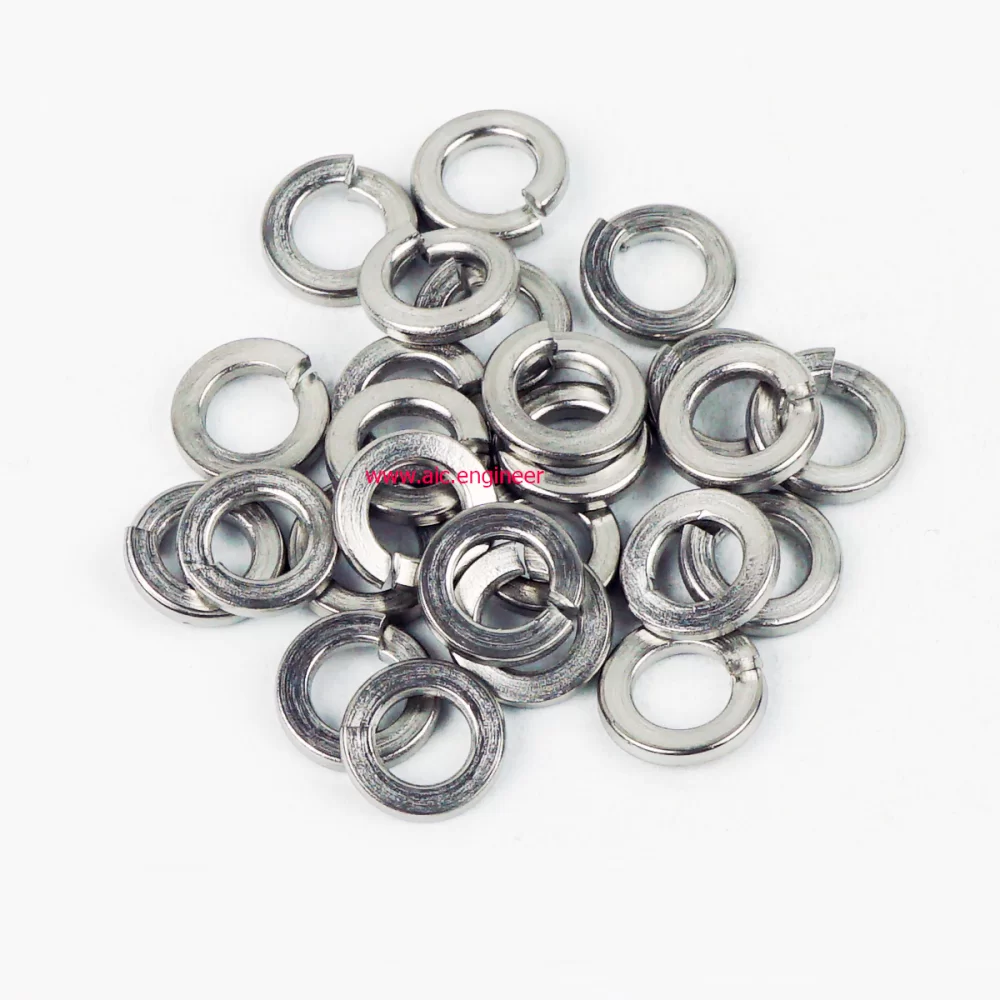 แหวนสปริง/Spring Washer M6 ชุบขาว/รมดำ/สแตนเลส