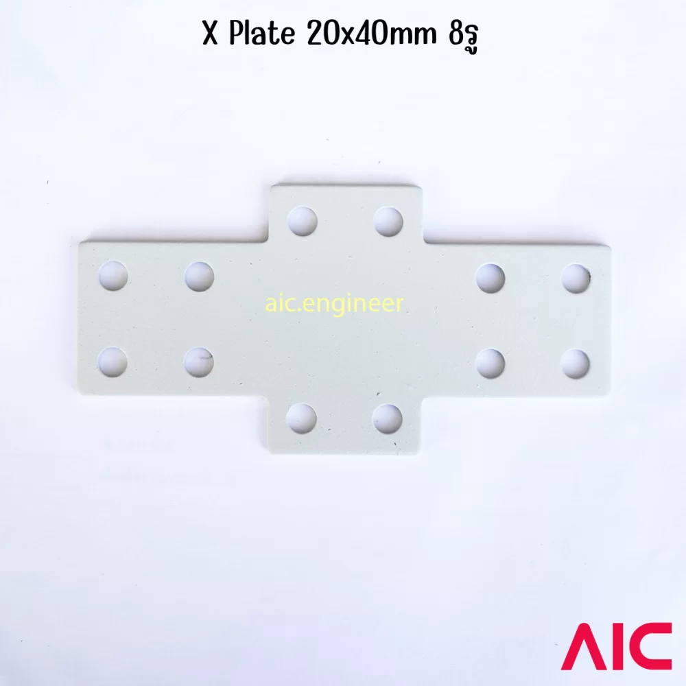 X Plate 20x40mm 12รู