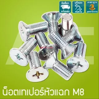 น็อตเทเปอร์หัวแฉก M8 ความยาว 15-20 มม.