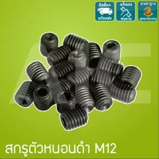 สกรูตัวหนอนดำ M12x30มม