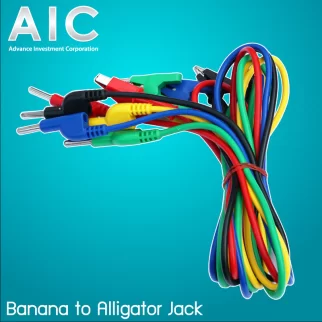 สายไฟ Banana to Alligator 1เมตร 5เส้น