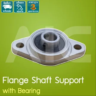 Flange Shaft Support with Bearing ขนาด 8-10มม.