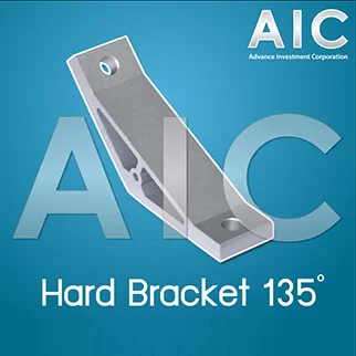 Hard Bracket 40mm 135 องศา สีเงิน/ดำ