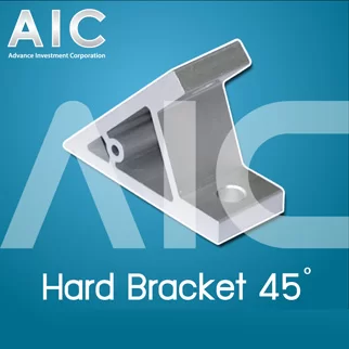 Hard Bracket 40mm 45 องศา สีเงิน/ดำ