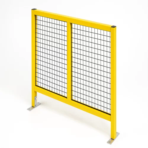 รั้วนิรภัยอลูมิเนียมรุ่น Heavy Duty กว้าง 2 เมตร สูง 1 เมตร