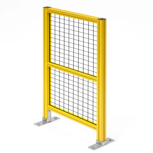 หน้าบานรั้วนิรภัยอลูมิเนียมรุ่น Heavy Duty กว้าง 0.75 เมตร สูง 2 เมตร