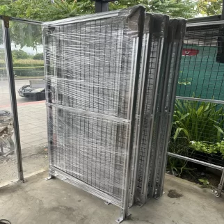 รั้ว Heavy Duty 40มม. สีเงิน ตะแกรงดำ