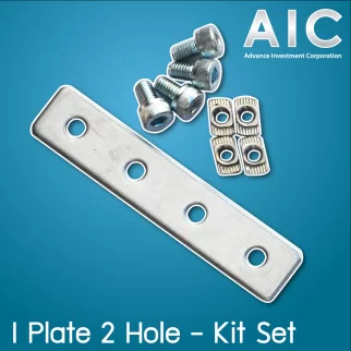 I Plate Bracket 20mm 4รู สแตนเลส - BAH-2I4