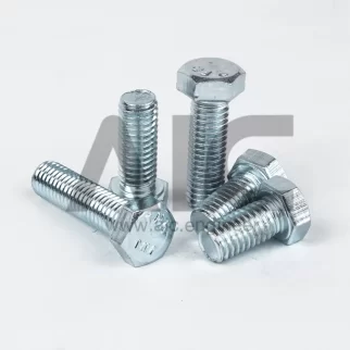 น็อตหัวหกเหลี่ยมชุบขาว M8x15-30 - EAM-A815