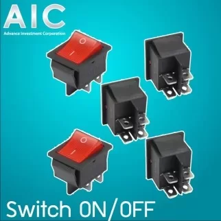 Rocker Switch 2ตำแหน่ง 4ขา 16A 250V 28x22mm
