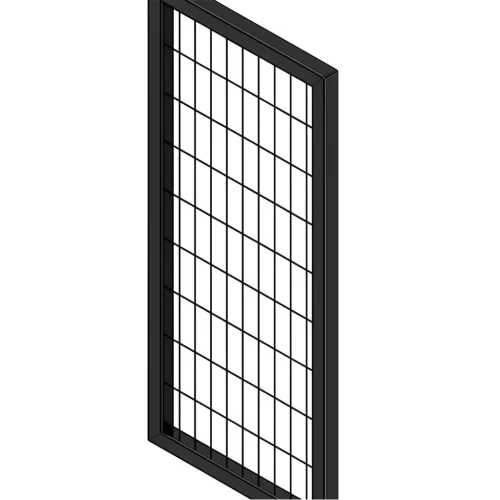 หน้าบานรั้วนิรภัยเหล็ก รุ่น Secure Fence กว้าง 0.25 เมตร สูง 1 เมตร