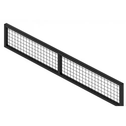 หน้าบานรั้วนิรภัยเหล็ก รุ่น Secure Fence กว้าง 2 เมตร สูง 0.5 เมตร