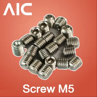 สกรูตัวหนอนสแตนเลส หัวแบน M5 ความยาว 5-16 มม.