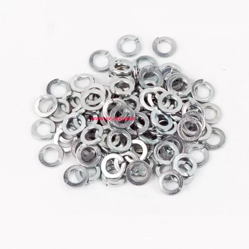 แหวนสปริง/Spring Washer M4 ชุบขาว/สแตนเลส