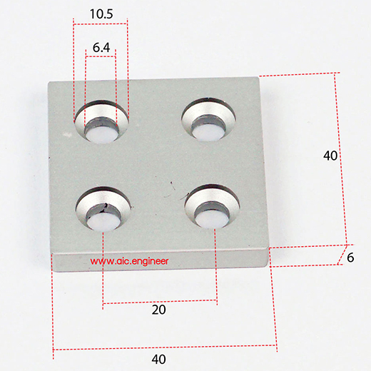 endcap-40x40mm-v-slot-aluminium-dimension