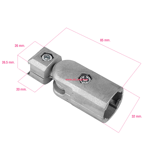 Free Angle Connector-dikension