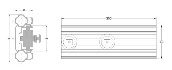 Nylon Slot Roller for Pipe T-Slot