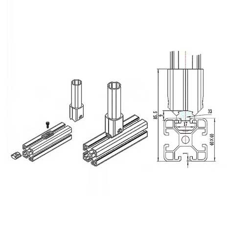 Aluminum Profile Connector