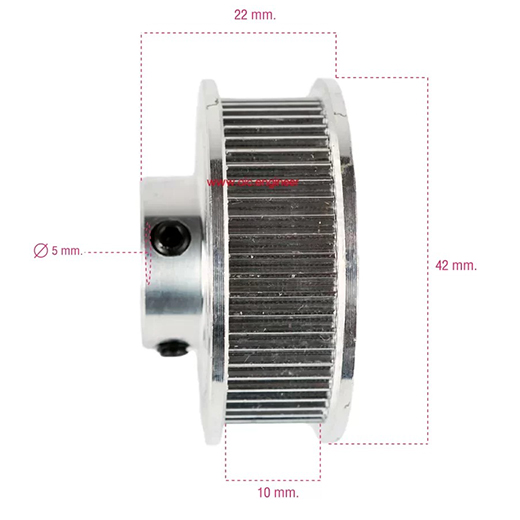 Timing Pulley 2GT 60ฟัน-dimension