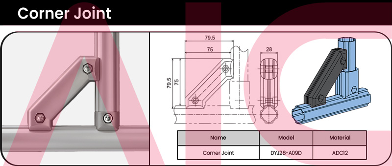 45° Point Connector