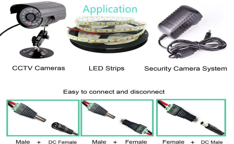 แจ็ค DC 5.5x2.1mm ตัวผู้ ตัวเมีย