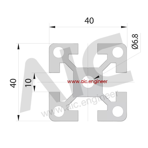 dimension-01-T-Nut Heavy Load-40x40-img