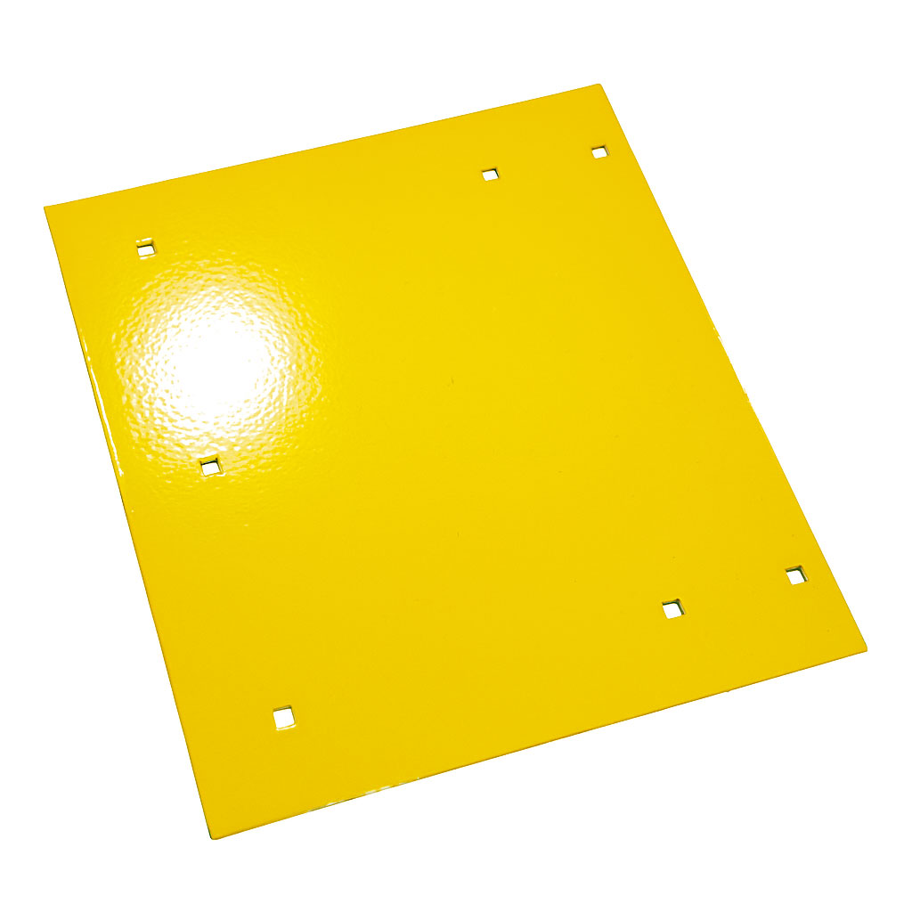 Door Plate ขนาด 175x200 มม. สีเหลือง