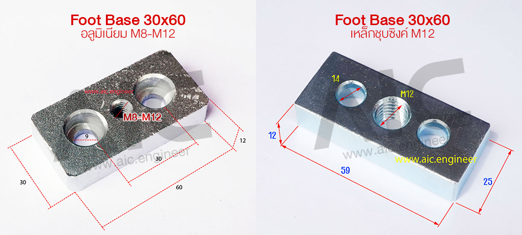 foot-base-30x60-เหล็ก-อลูมิเนียม-m8-12-dimension-all
