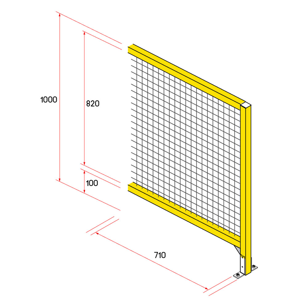 รั้วนิรภัยอลูมิเนียม ขนาด 0.75x1 เมตร