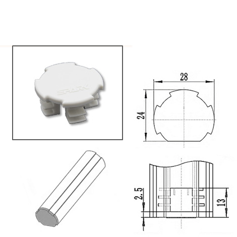 End Cap for Pipe Frame