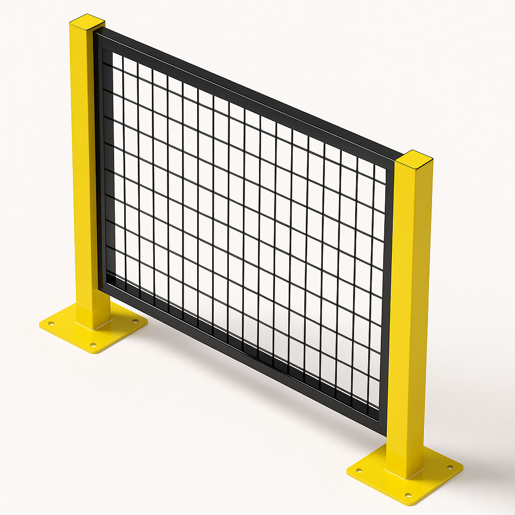 หน้าบานรั้วนิรภัยเหล็ก ขนาด 0.75x0.5 เมตร