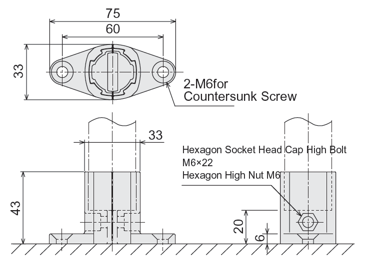 Stand Connector - ขาตั้งแบบยึดน็อต