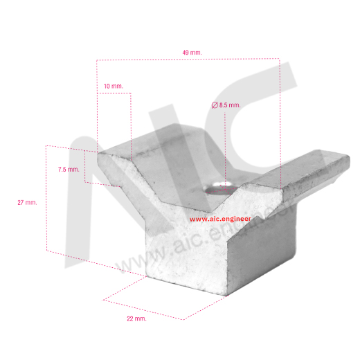 Bracket ยึดล้อ Pipe Frame