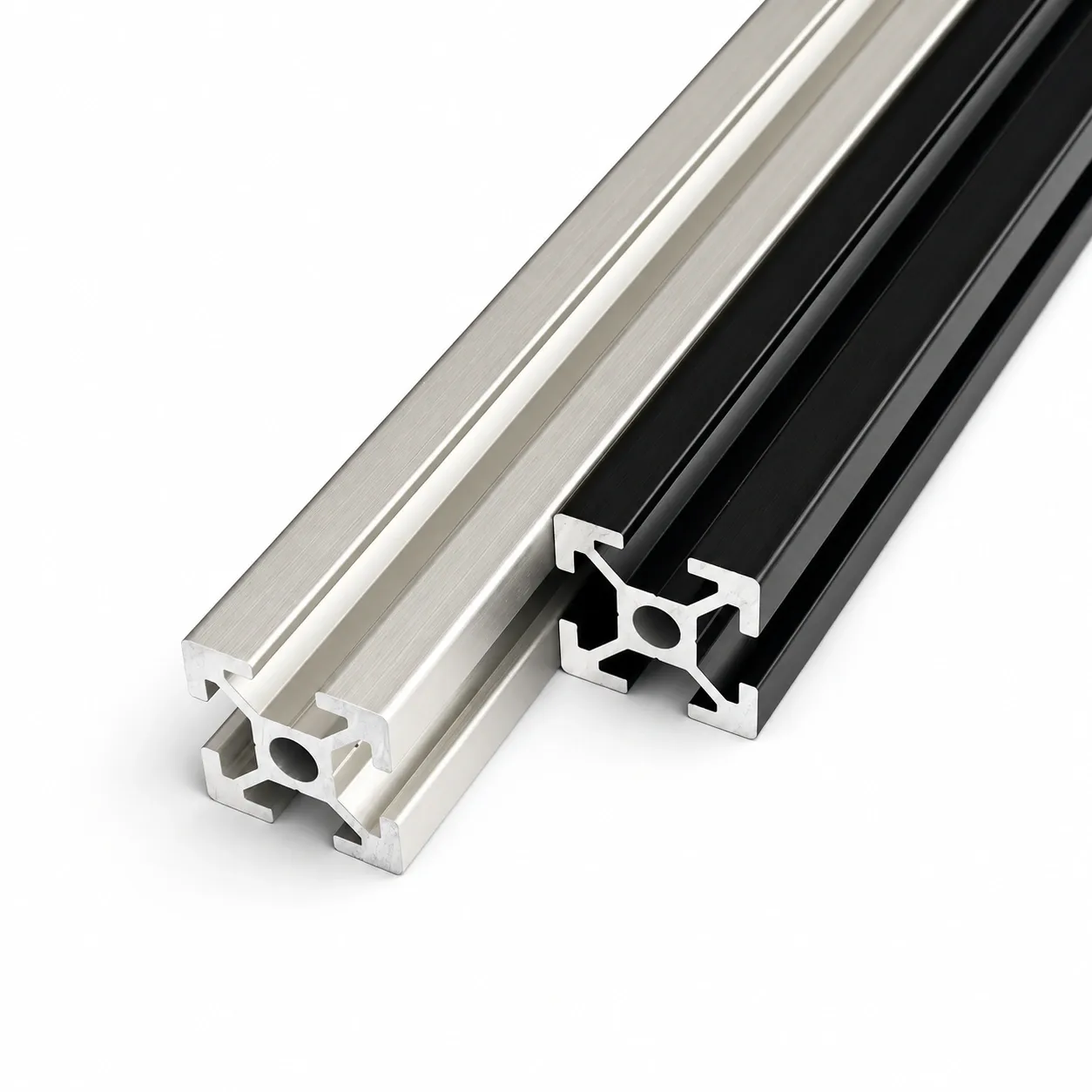 AAZ-2 — อลูมิเนียมโปรไฟล์ 20x20mm T-Nut สีเงิน