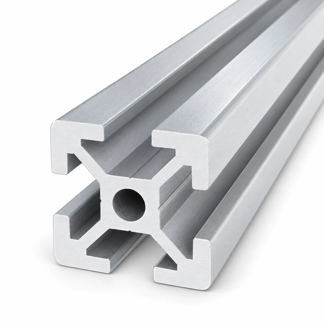 AAZ-2 — อลูมิเนียมโปรไฟล์ 20x20mm T-Nut สีเงิน