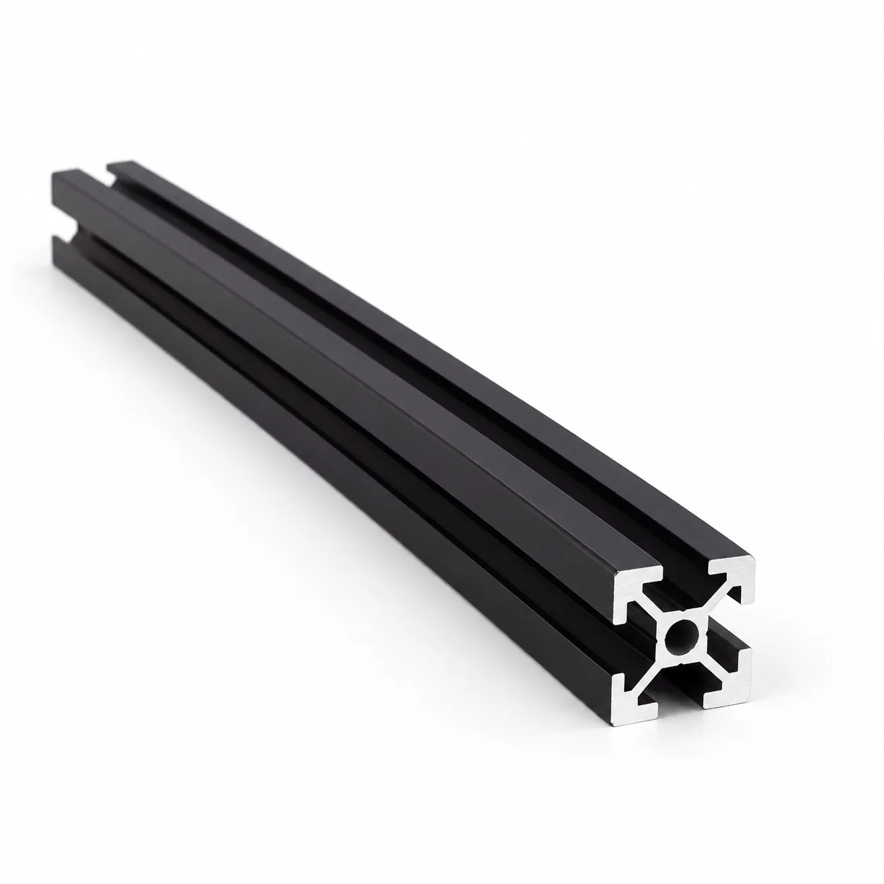 AAZ-2B — อลูมิเนียมโปรไฟล์ 20x20mm T-Nut สีดำ