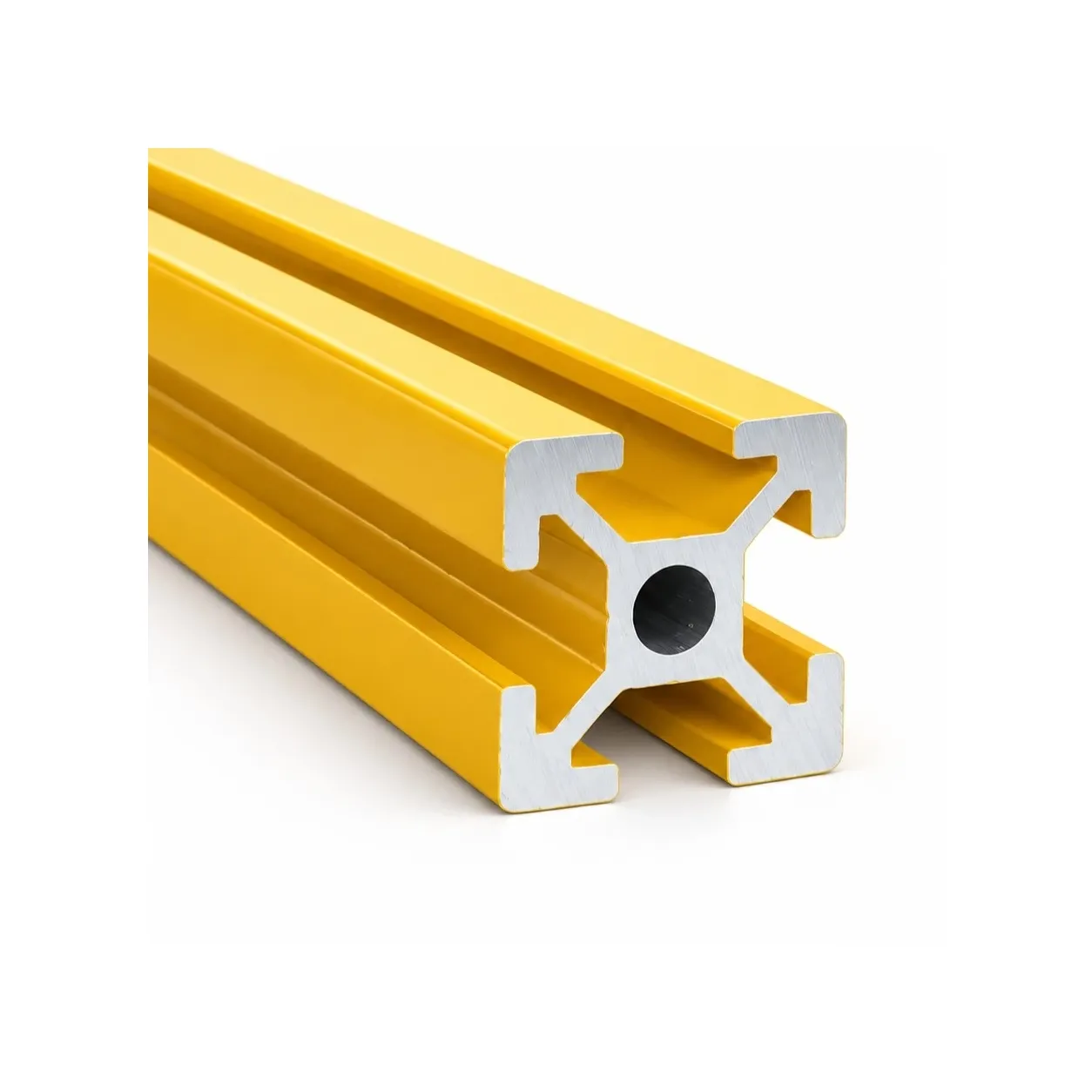 AAZ-2Y — อลูมิเนียมโปรไฟล์ 20x20mm T-Nut สีเหลือง