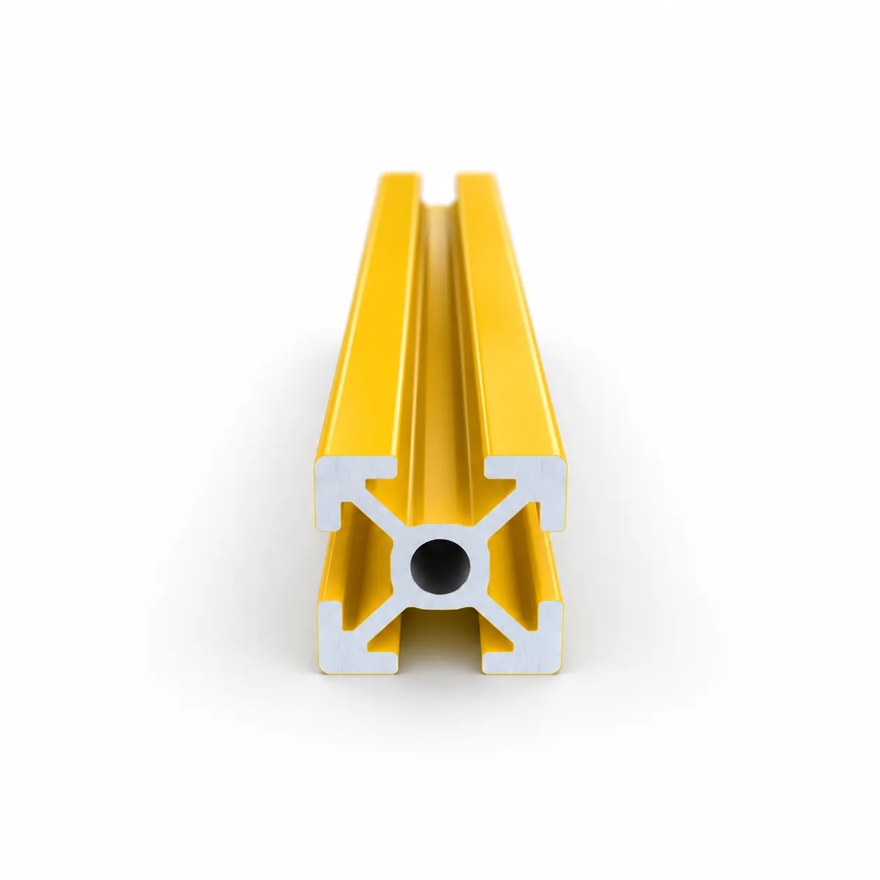 AAZ-2Y — อลูมิเนียมโปรไฟล์ 20x20mm T-Nut สีเหลือง